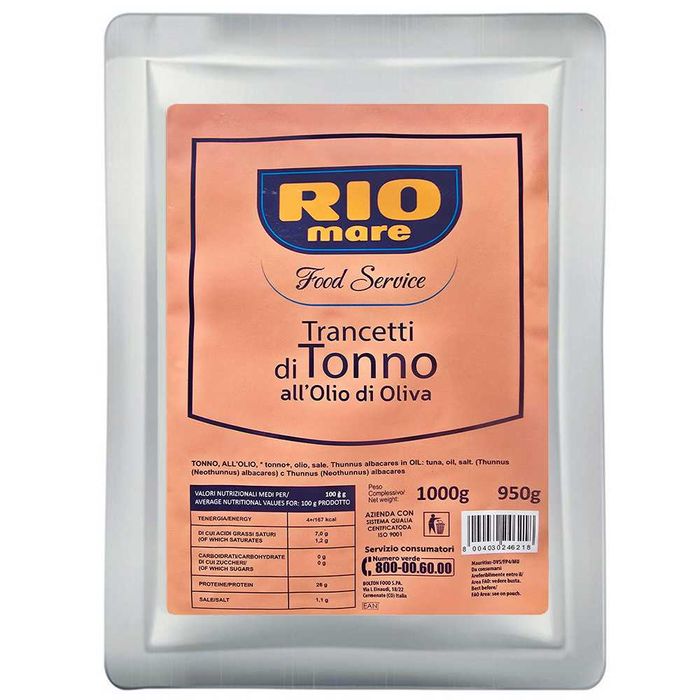 Tунець в Оливковій Олії Ріо маре Rio mare 1000 г