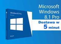 Windows 8.1 Professional Pro Klucz Licencja DOSTAWA 5 MINUT DOŻYWOTNIO