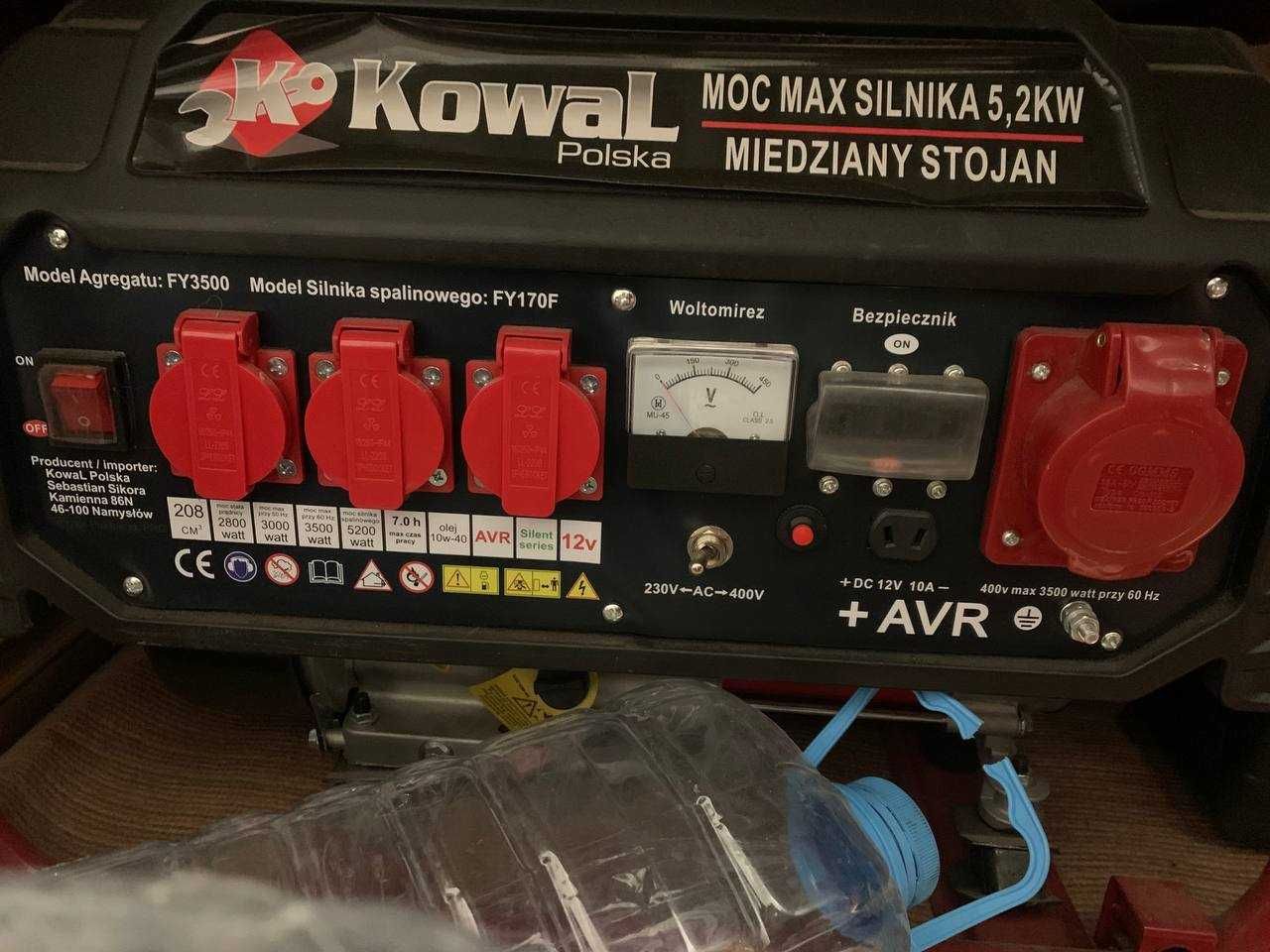 Продам генератор Kowal Polska 5,2 KW fy3500