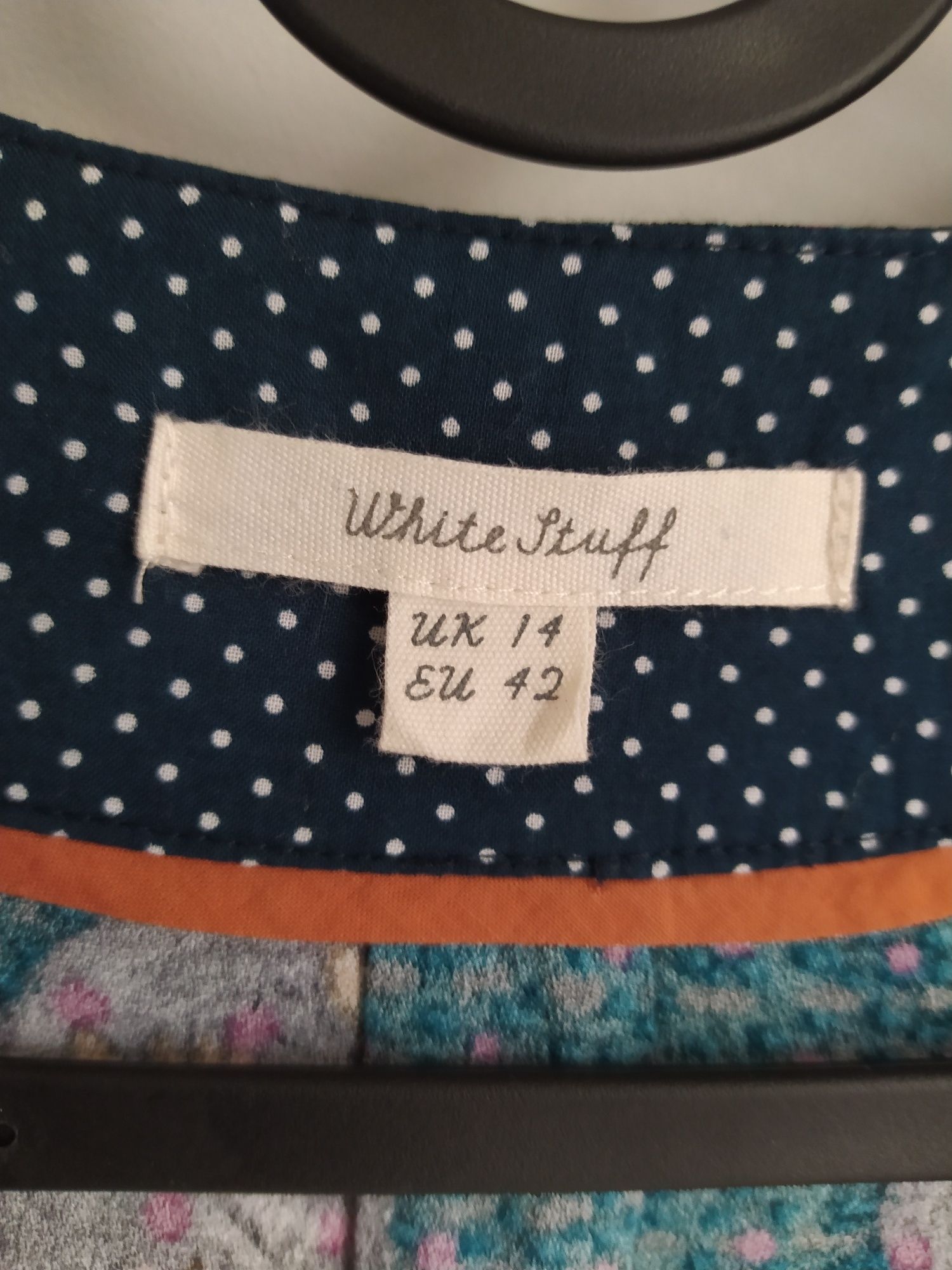 Niepowtarzalna, tunika, krótka sukienka, drzewa, liście White Stuff 42