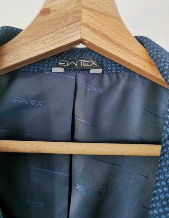 Śliczna Marynarka męska Ewtex na jeden guzik