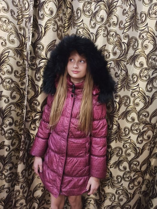 Зимнее пальто, зимняя курточка на девочку 130 см