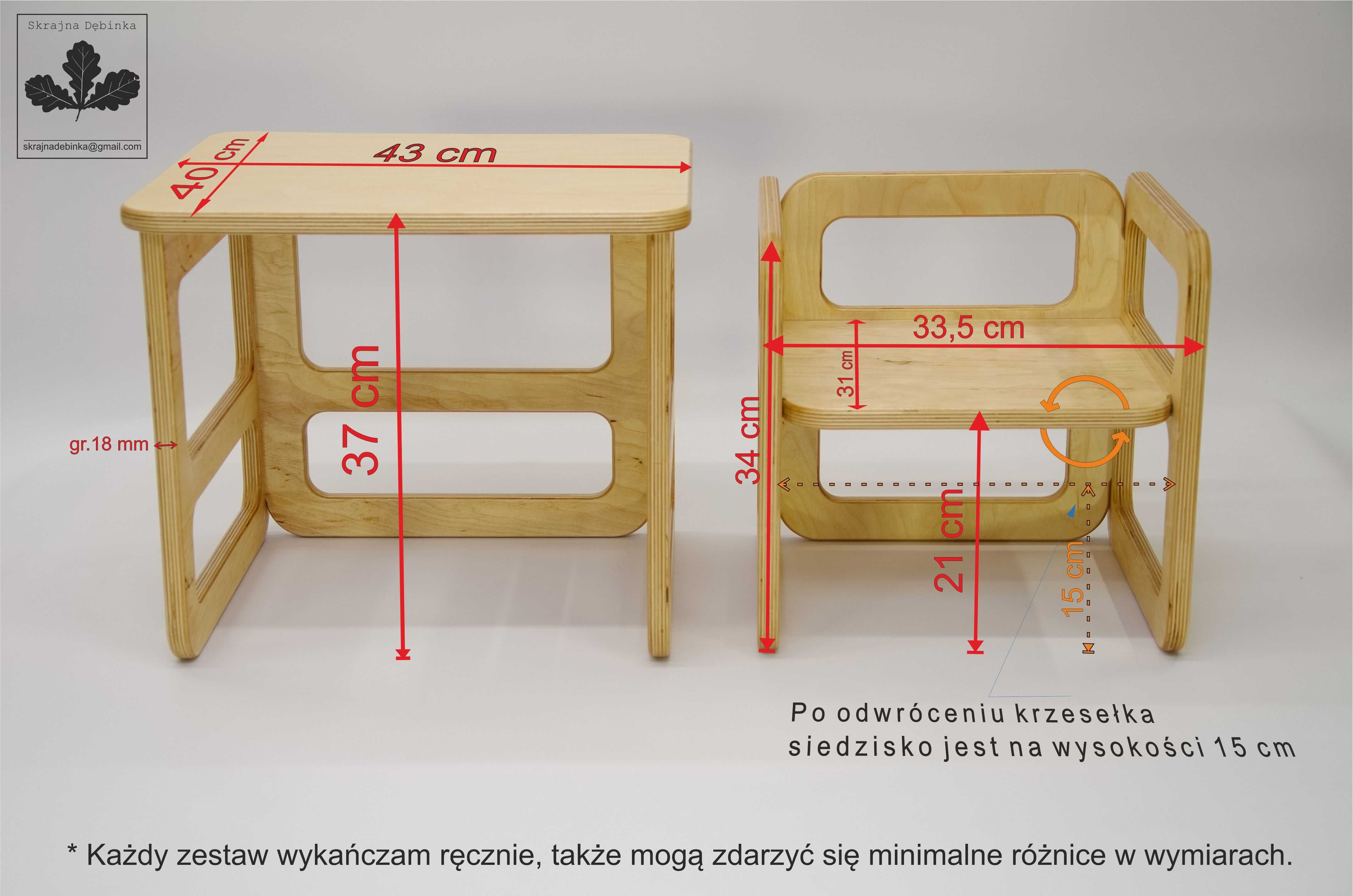 Meble dla malucha, biureczko z krzesełkiem dla dziecka