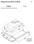 Okap Kernau 11.162.b nowy gwarancja paragon