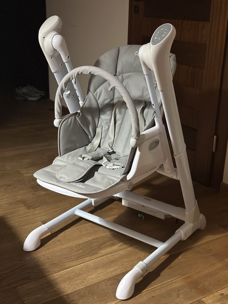 Krzesełko do karmienia + huśtawka 2w1 Indigo Caretero