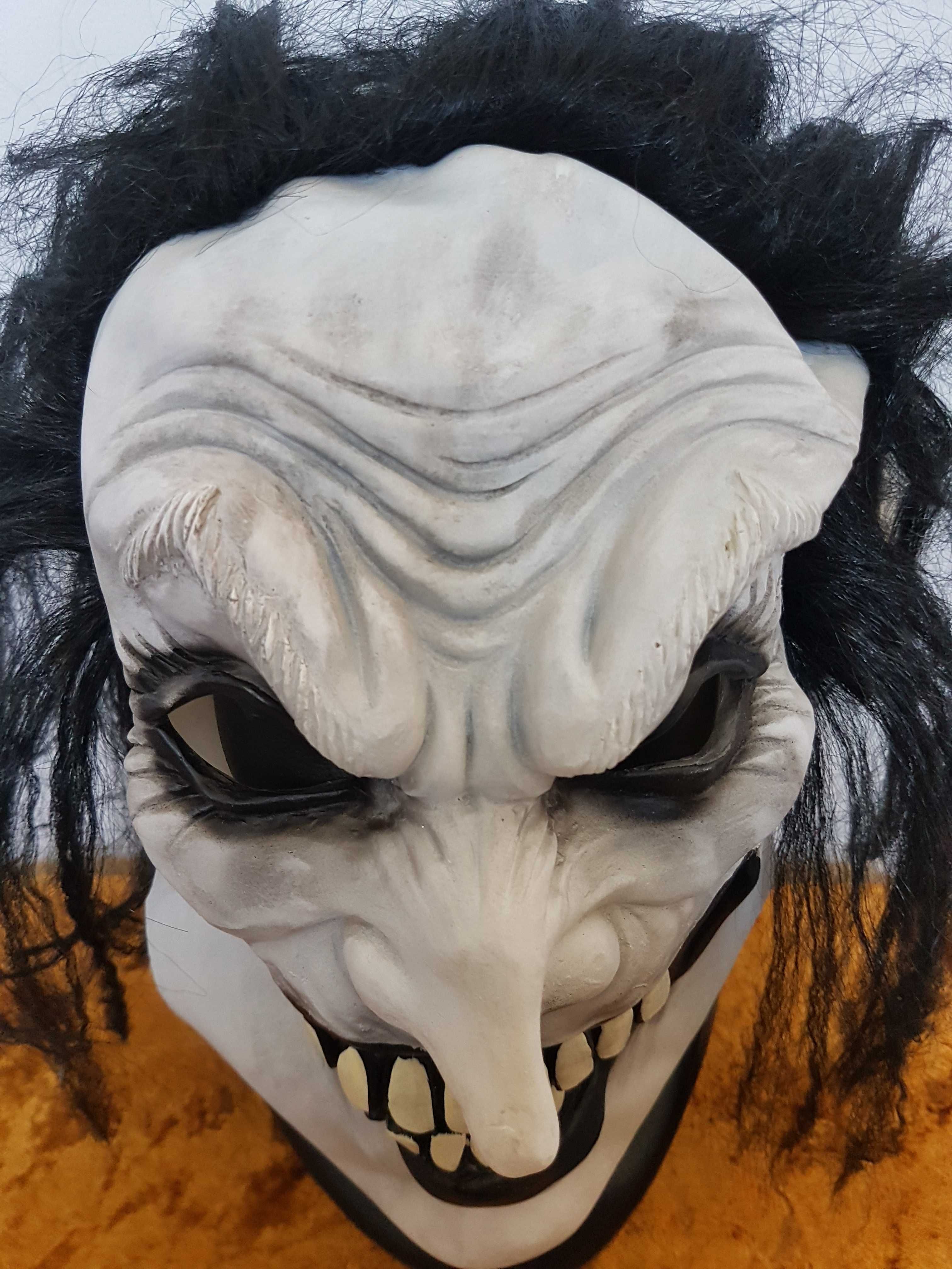 Straszna maska Jocker Jack klaun zjawa śmierć duch na Halloween A3008