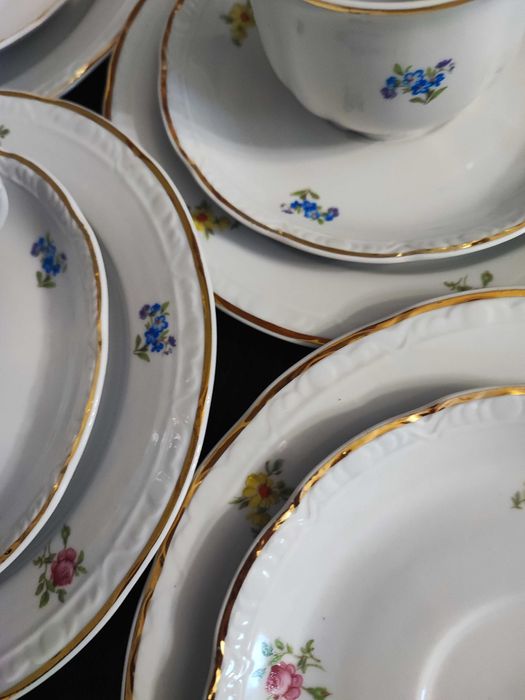 Zestaw sniadaniowy rumuńska porcelana Apulum