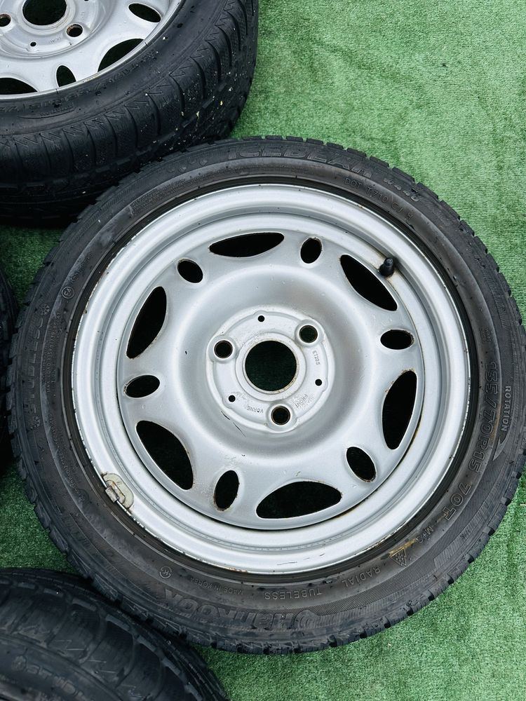 Диски сталеві різноширокі Smart 3/112 R15 з резиною 175/55-135/70 R15