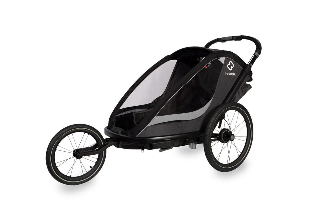 Hamax Cocoon TWO Grey/Black wózek podwójna przyczepka rowerowa