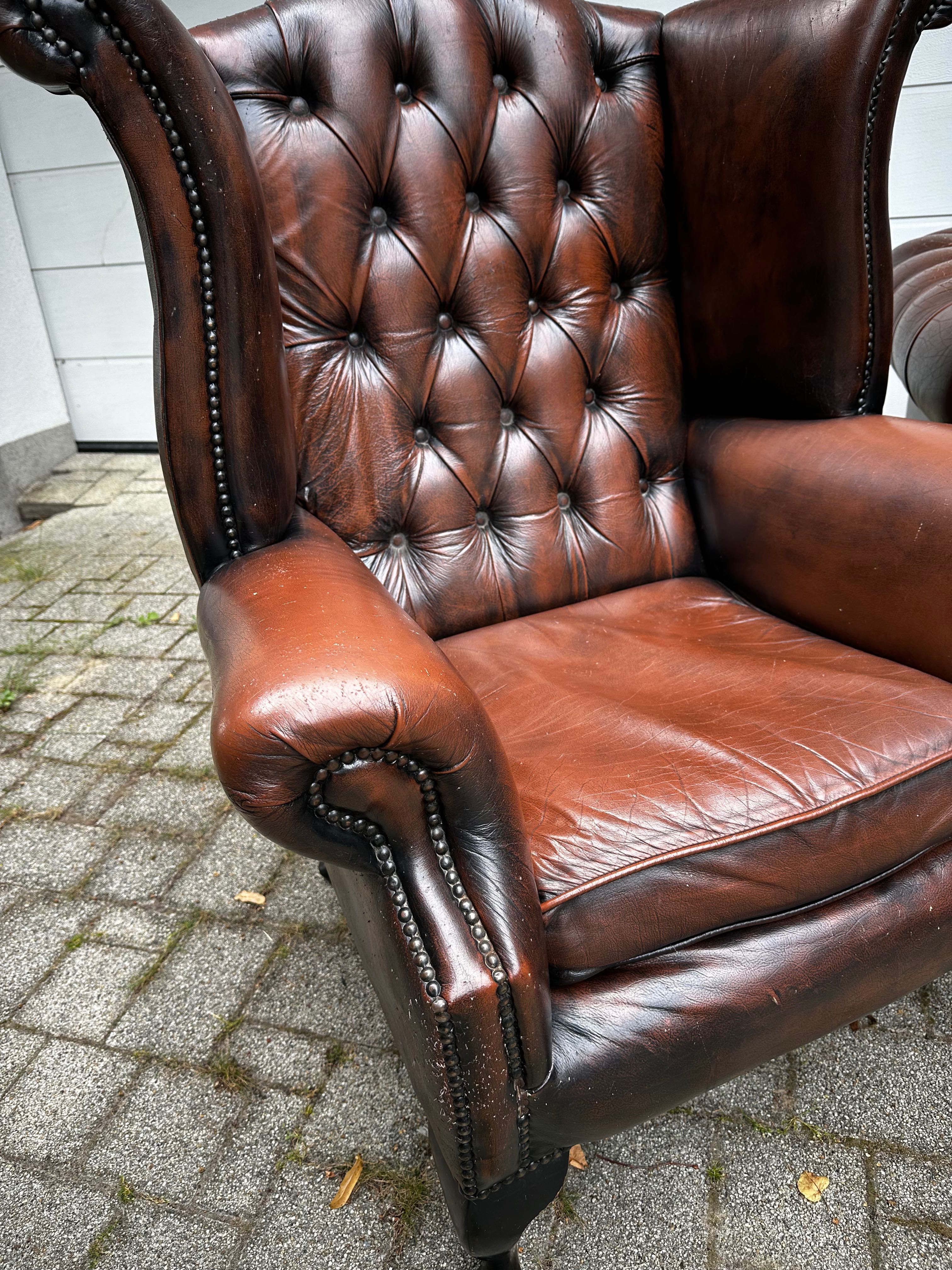 Sofa, 2 fotele chesterfield