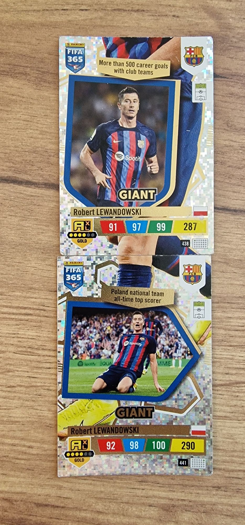 Karty FIFA 365 Lewandowski GIANT 438 i 441