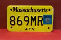 Tablica rejestracyjna motocyklowa Usa - Massachusetts