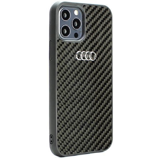 Etui na iPhone 12 / iPhone 12 Pro Audi Carbon Fiber - Czarny