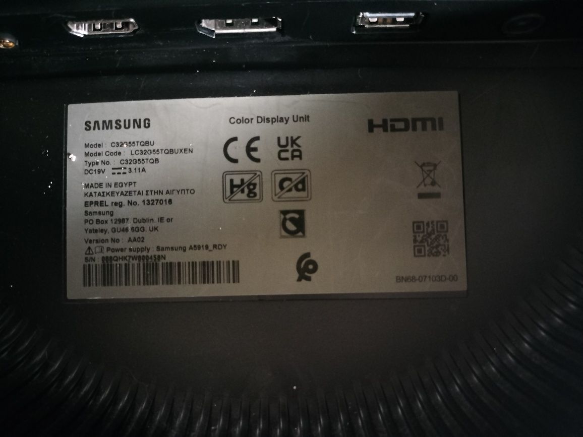 Monitor gamer curvo