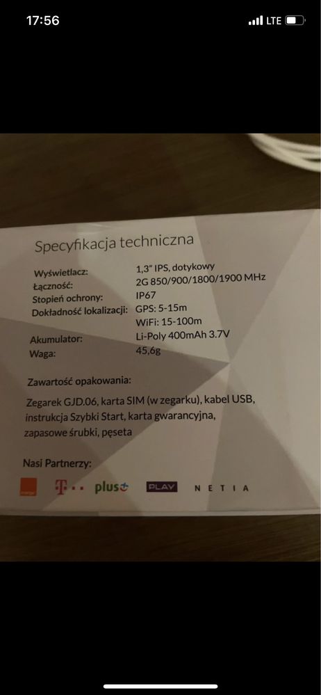 Zegarek GPS dla dziewczynki