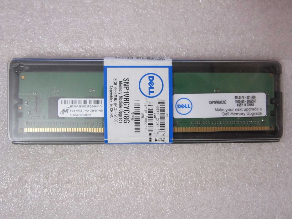Pamięć ram DDR4 Micron 8GB  pamięć serwerowa MTA9ASF1G72PZ-2G6J1Ql