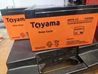 Akumulatory Toyama 12V 9Ah NPC9 - 12 AGM echosonda alarm zasilanie fot