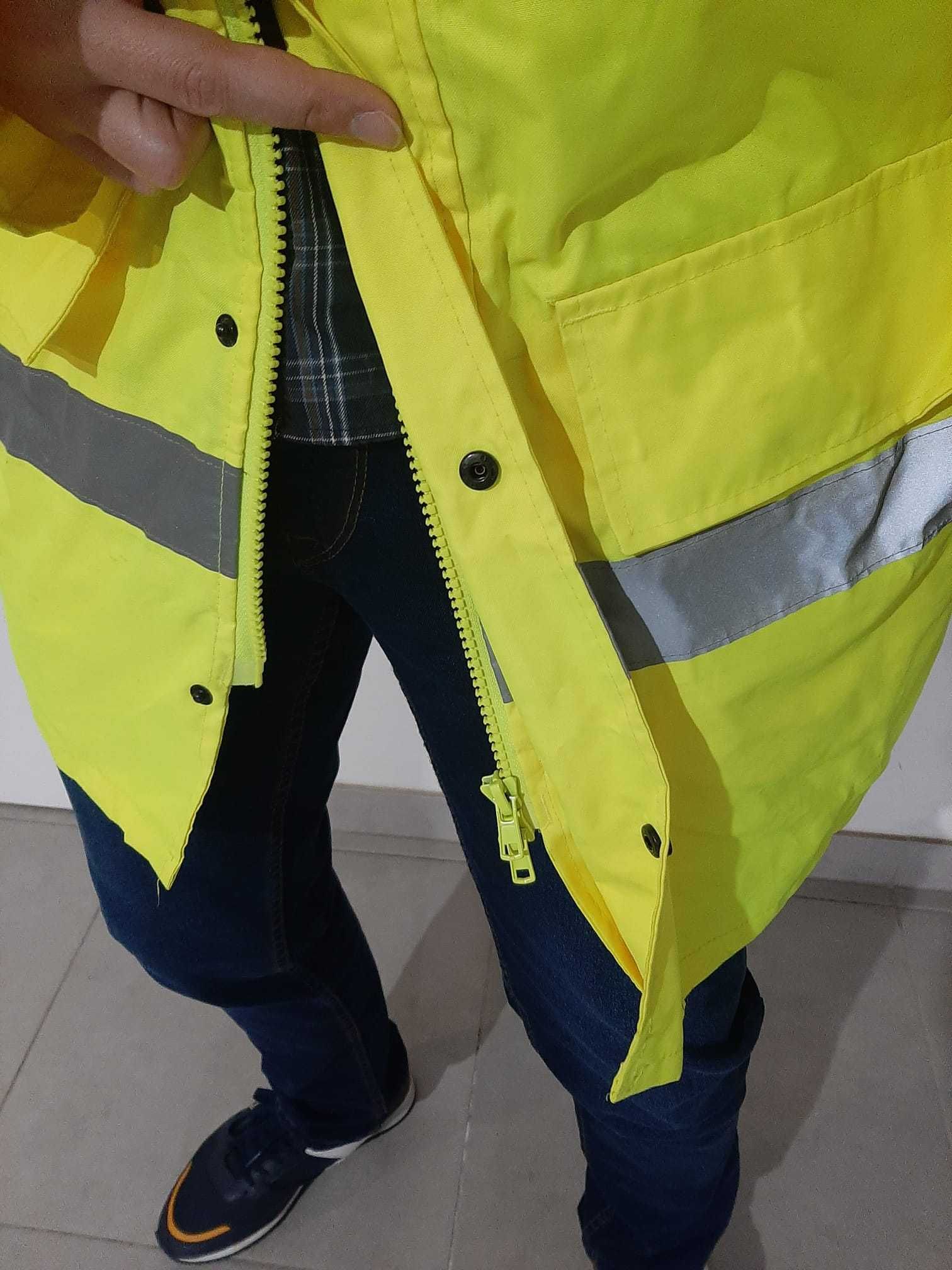 Casaco Blusão Parka Impermeável de Alta Visibilidade VIZWELL