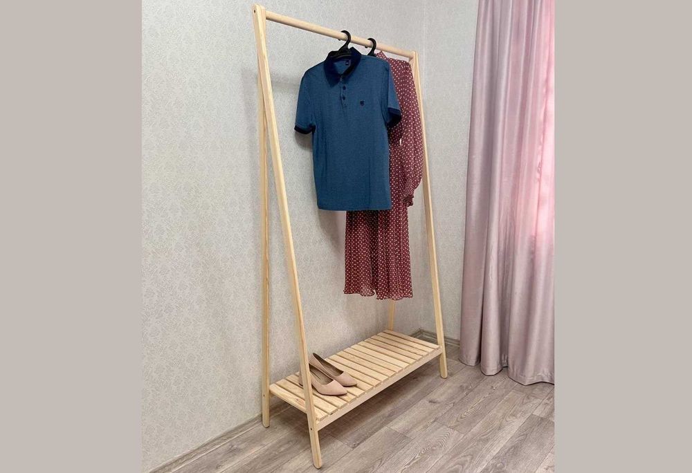 Вешалка напольная из дерева Вішалки стійки для одягу cтойка для одежды