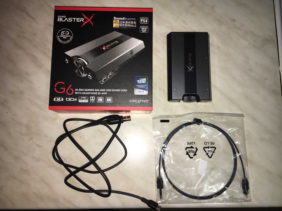 Звукова карта Creative Sound BlasterX G6(підсилювач для навушників)