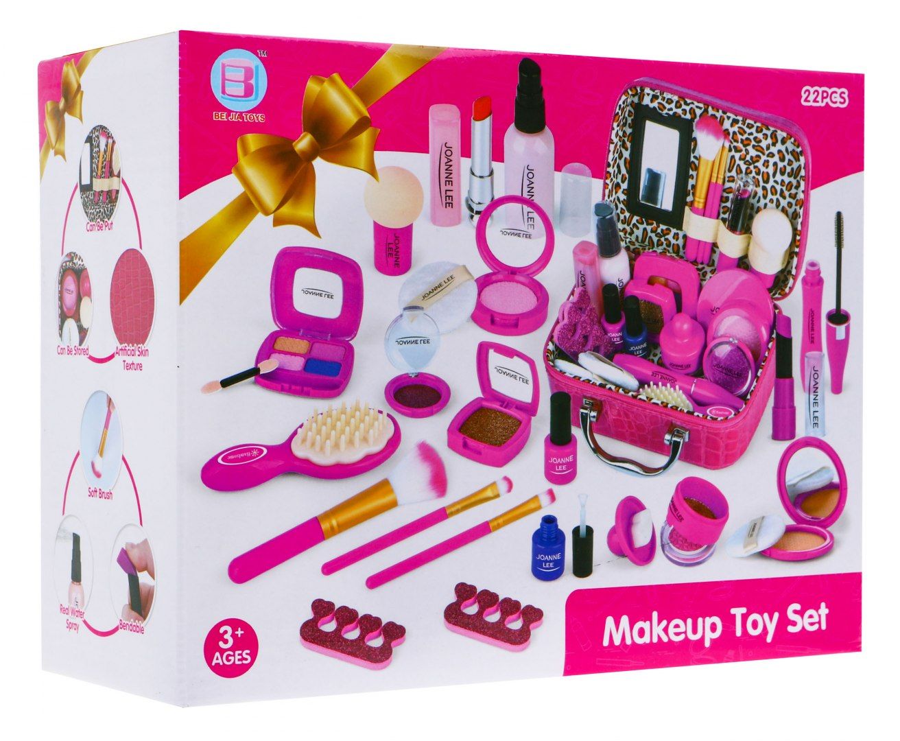 Zestaw do makijażu dla dziewczynek Torebka + zabawkowe kosmetyki 23 e