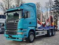Scania R520 V8 DO DREWNA HIAB LOGLIFT