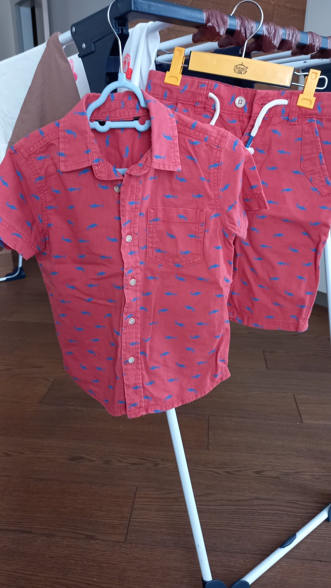 Летний льняной костюм шорты рубашка  George Next 104-110
