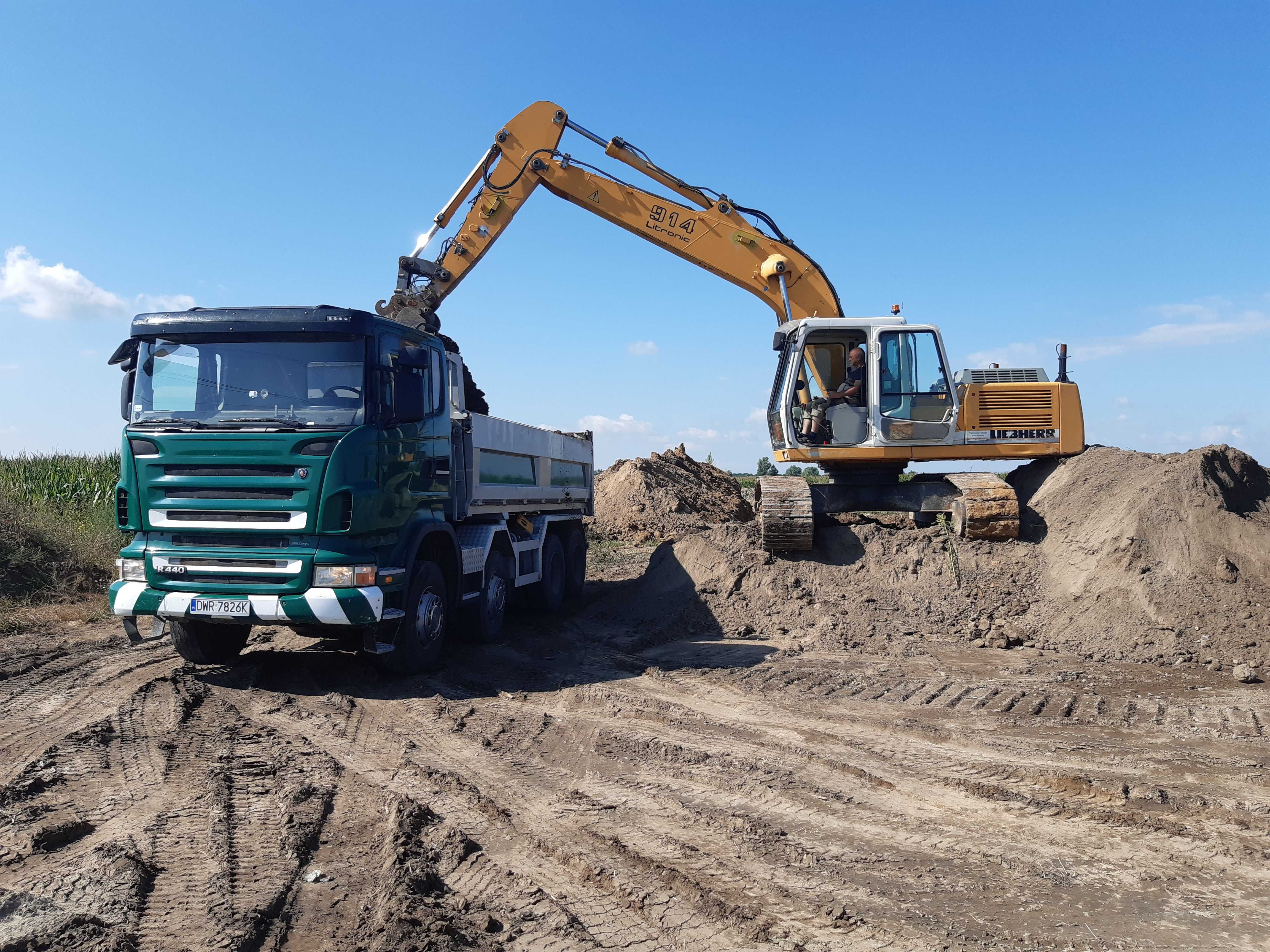 Ziemia ogrodowa/humus/ ziemia PRZESIEWANA transport