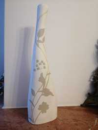 Dekoracyjna drewniana butelka malowana, wazon