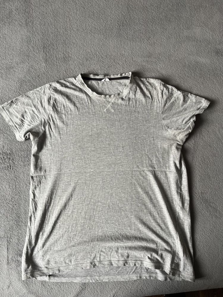 Szary t-shirt męski Pepco r.XL