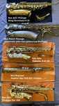 3 saxofones altos 1 sax tenor e 1 sax soprano  pack de 5