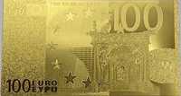 100 Euro ZŁOTY Banknot Złote Banknoty Złoto 24 karat