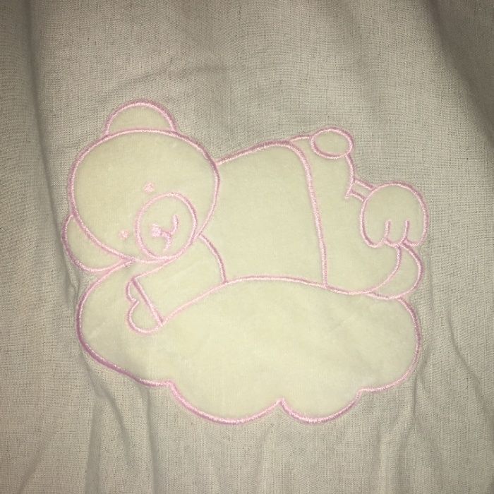 Colcha e resgardo para cama bebe menina - Nova