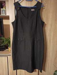 Czarna sukienka biurowa