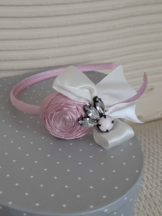 Opaska ręcznie wykonana komunia ślub