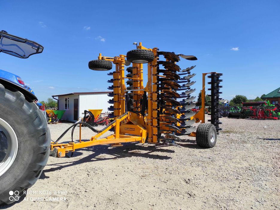Od ręki! Brona talerzowa hydrauliczna UH EX 5m + wał tandem STALTECH