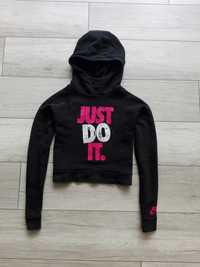 Nike just do it oryginalna krótka czarna bluza crop top rozm 158-164