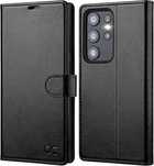 OCASE Etui skórzane do Samsung Galaxy S23 Ultra Portfel RFID czarne