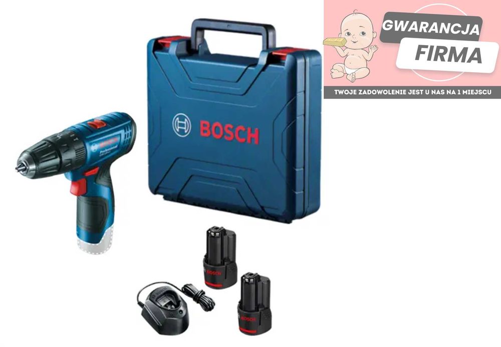 Wiertarko-wkrętarka udarowa Bosch GSB 120-LI | Nowa | Zaplombowana |