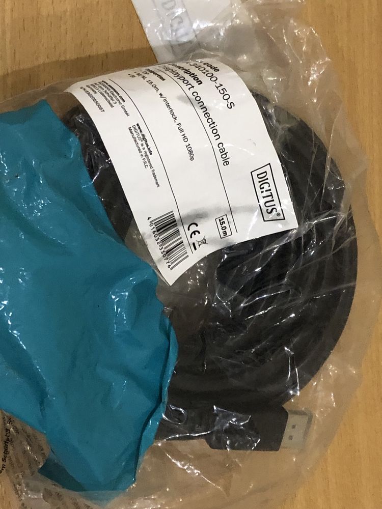 DisplayPort 15m Black AK-340100-150-S