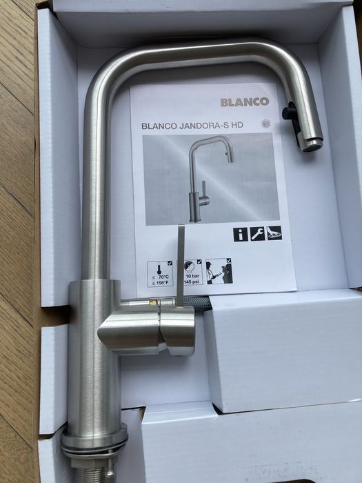 Кран змішувач кухонний BLANCO JANDORA-S RH HP BF MIXER TAP