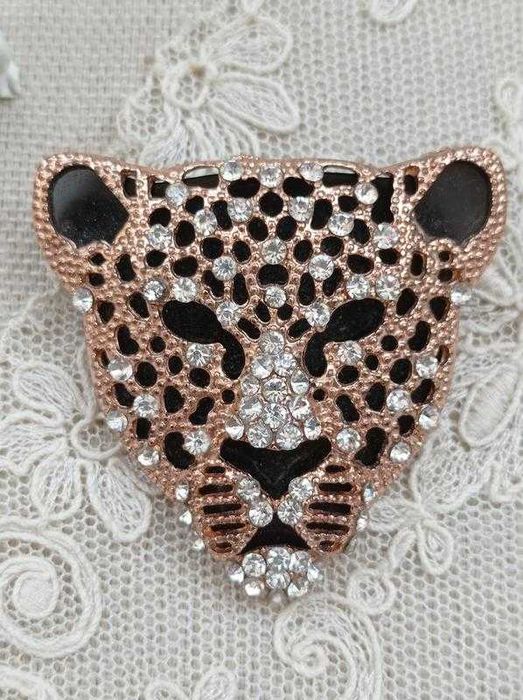 Брошь метал, стразы