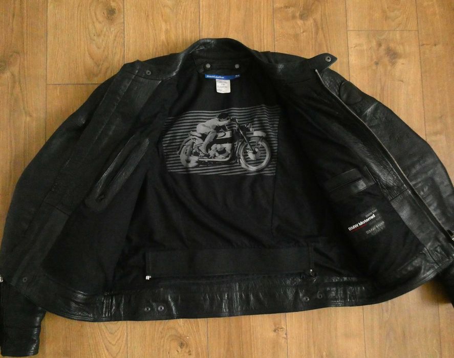 Kurtka skórzana męska BMW motorrad CLUB skóra PILOTKA rozm L/XL