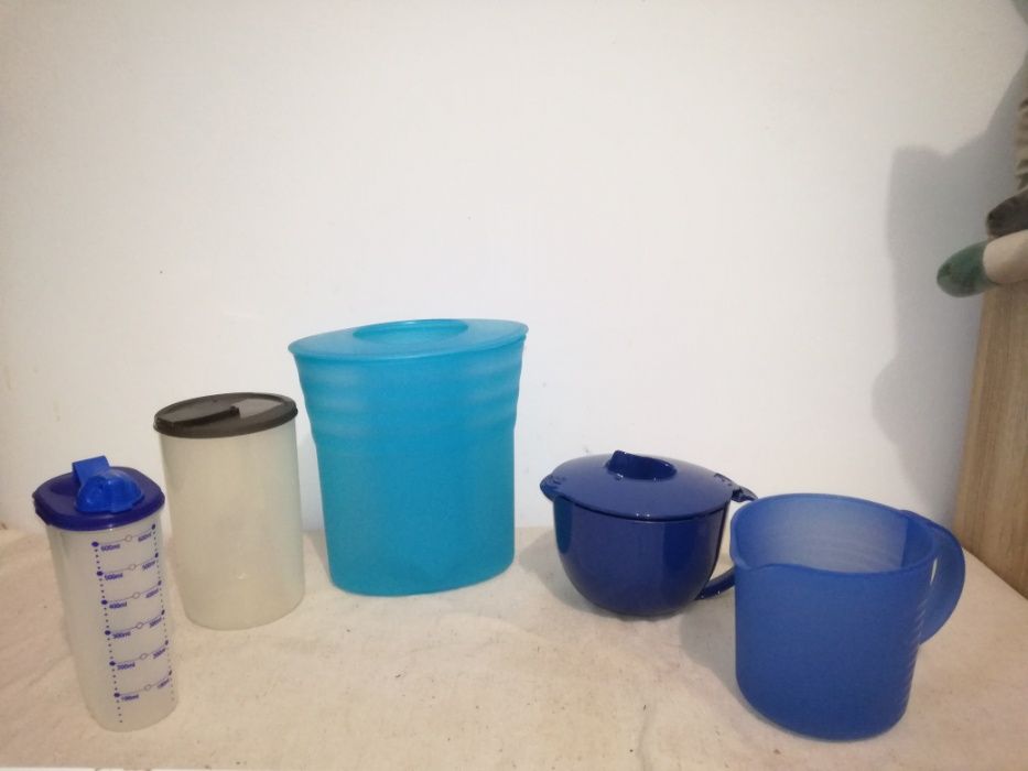 Conjunto de 5 Tupperwares Juntos ou Separados novos