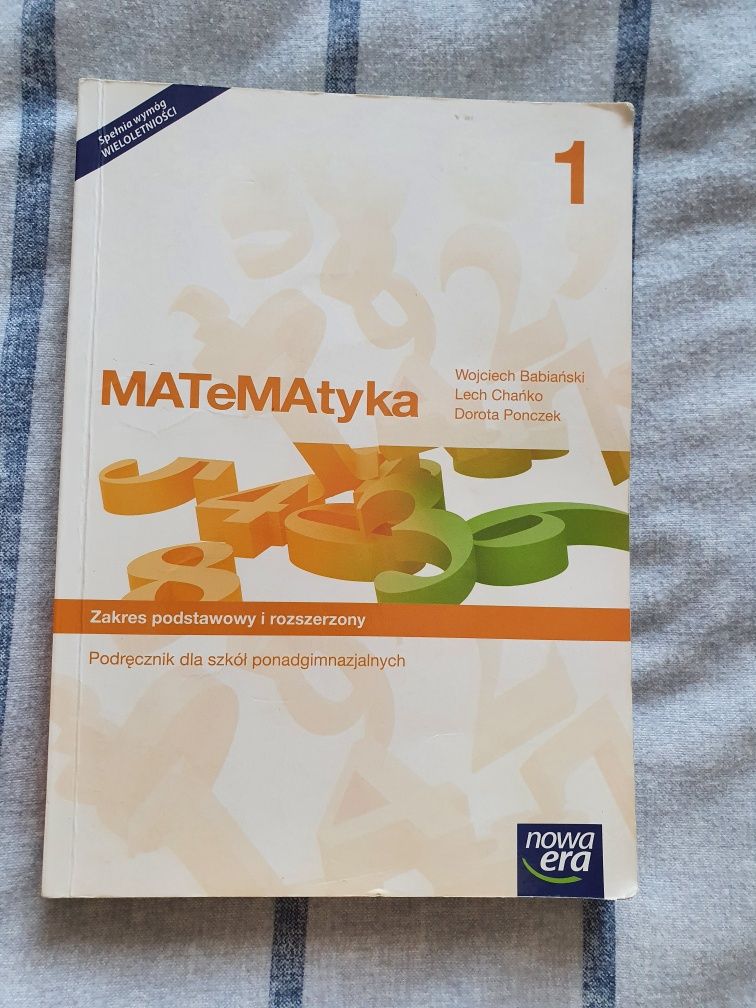 Zestaw 2 książek do matematyki szkoła średnia