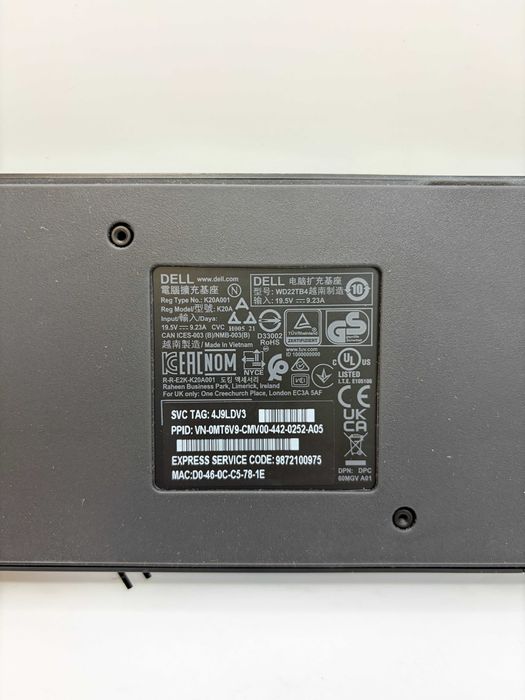 Док-станция Dell WD22TB4 Thunderbolt™ 4 + Dell 180W charger
