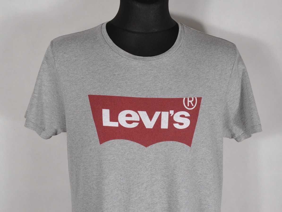 LEVIS Koszulka Męska T-shirt L Oryginalna Bawełna Super Stan
