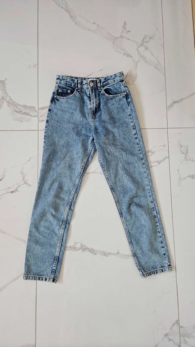 Jeansy mom fit 32 sinsay stan idealny