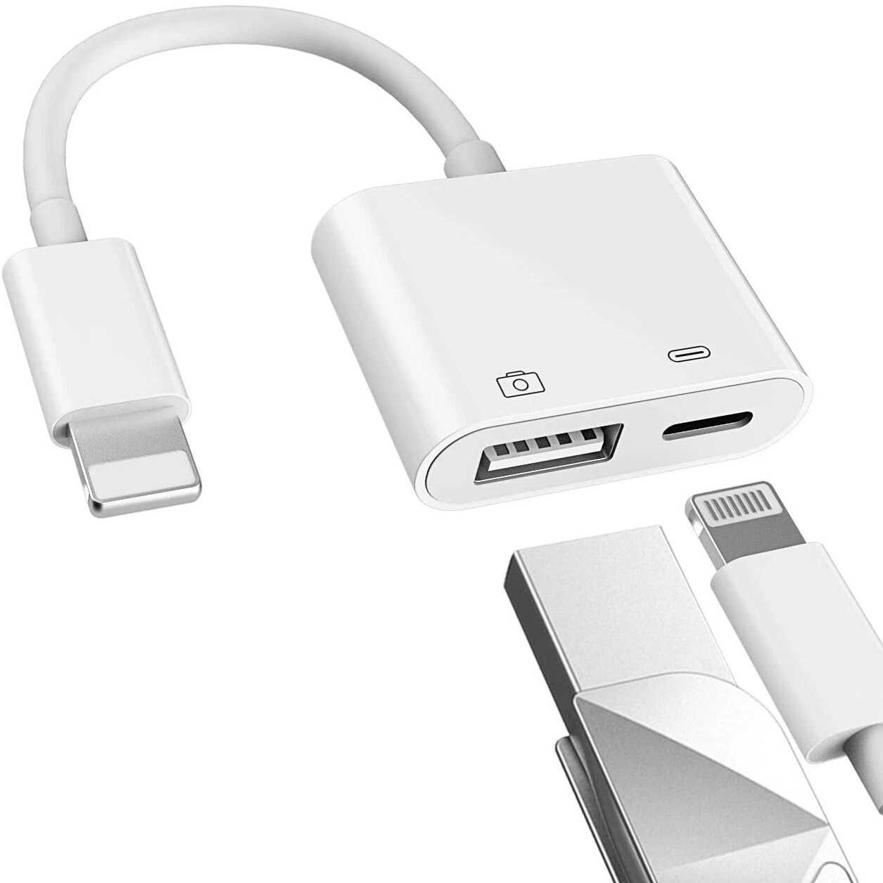 Швидкий OTG адаптер для камери/iPhone/iPad тощо iOS 8 Pin to USB 3.0