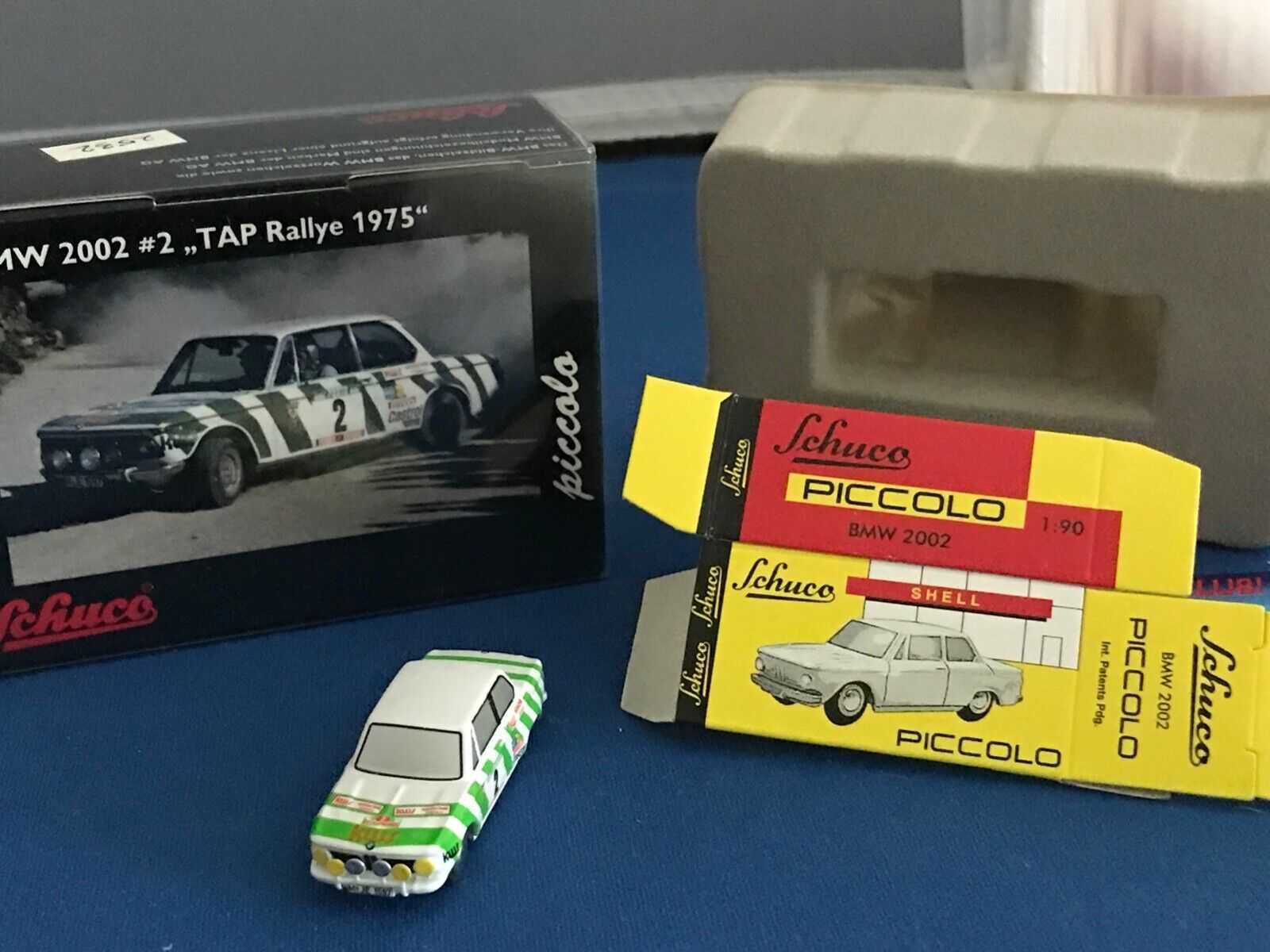 BMW 2002 Tii Rallye Portugal 1975 - Schuco Piccolo - esc.1/90 - Novo